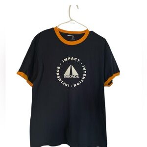 Navy & Orange T-Shirt